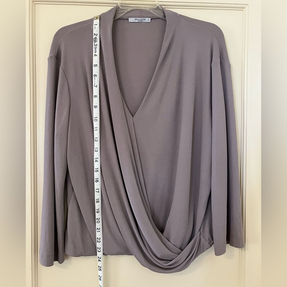 MM Lafeur Deneueve Faux Wrap Blouse L - Picture 6 of 10